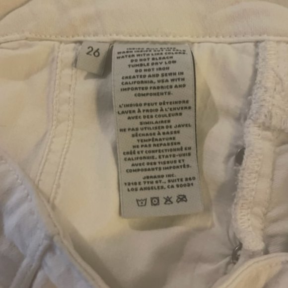 J Brand Natasha Sky High skinny jeans in white stretch denim - Picture 13 of 14